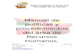 Manual de Políticas y Procedimientos Del Área de Recursos Humanos