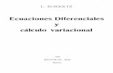 Ecuaciones Diferenciales y Cálculo Variacional - L. Elsgoltz