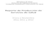 Reporte de Produccin de Servicios de Salud Enero-Noviembre 2012 y 2013