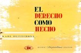 OLIVECRONA, Karl. El Derecho Como Hecho. Buenos Aires, Depalma, 1959