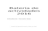 Batería de Actividades 2016 Matemáticas