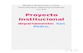 Proyecto Instituciónal de San Pedro Paraguay