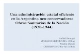 OSN. Una administración estatal eficiente (Argentina 1930-1943)