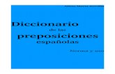 Diccionario de las preposiciones espaÃ±olas, Alicia Zorrilla