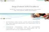 SI - Tema 01 - Introducción a La Seguridad de La Información