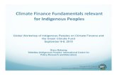 Fundamentos de las Finanzas para el Clima para los Pueblos Indígenas