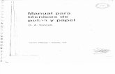 Manual Para Técnicos de Pulpa y Papel
