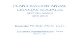 Planificación Anual 7° Cienciass Sociales