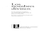 Dionisio Areopagita - Los Nombres Divinos (Selección)