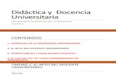 Didactica y Docencia Universitaria