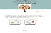 Los Valores Personales Del Psicólogo en Formación ...