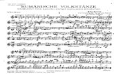Bartok B. Danzas Rumanas Para Violín y Piano (Edición)