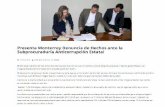 01-03-16 Presenta Monterrey Denuncia de Hechos ante la Subprocuraduría Anticorrupción Estatal