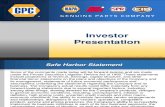 GPC +Investor+Presentation+Oct15
