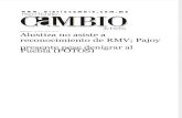 13-05-2015 Diario Matutino Cambio de Puebla - Alustiza No Asiste a Reconocimiento de RMV; Pajoy Presente Pese Denigrar Al Puebla