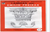Dibujo - Emilio Freixas - Láminas Serie 17 - Dibujo Ornamental I