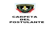 ESCUELA TECNICA SUPERIOR  PNP 2015 CARTILLA DEL POSTULANTEante 2015-i