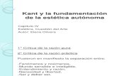 Kant y La Fundamentación de La Estética Autónoma