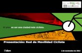 Presentación red de movilidad ciclista del BICIPLAN AMM