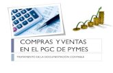 Compras y ventas en el PGC de Pymes