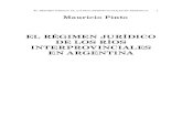 Régimen jurídico de los ríos interprovinciales en Argentina