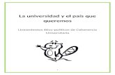 Lineamientos Ético-políticos de Coherencia Universitaria.
