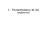1. Termodinamica de Los Explosivos