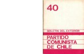 Boletín del Exterior Partido Comunista de Chile Nº40
