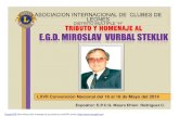 Homenaje al EDG Miroslav Vurbal 2014