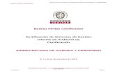 Informe Auditoria de Certificación Bureau Veritas