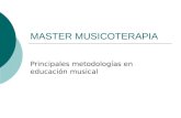 Metodologías musicoterapia