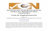 Guía de Implementación para el Código Internacional para el manejo de Cianuro - IIMC