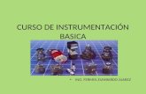 Curso de instrumentación Básica. Febrero 2014