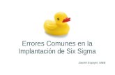 Errores Six Sigma