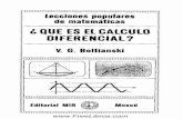 Lecciones populares de matemáticas_Qué es el Cálculo Diferencial