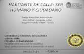 Habitante de Calle -Ser Humano y Ciudadano- Salud Publica