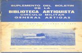 Suplemento del Boletín de la Biblioteca Artiguista - 1986