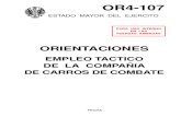 OR4-107 - Orientaciones de empleo táctico de la Cía. de carros de combate - (ET 1994)