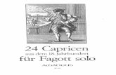 24  CAPRICEN  FÜR  FAGOTT  SOLO (Caja de Musica)