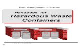 Haz. Waste containers