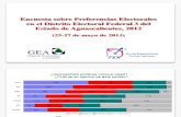 Encuesta Sobre Preferencias en El Distrito Electoral Federal 3 Del Estado de Aguascalientes (Mayo de 2012)