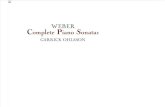 Weber - Complete Piano Sonatas
