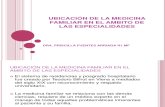 UBICACIÓN DE LA MEDICINA FAMILIAR EN EL AMBITO