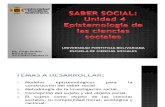 Unidad 4 Epistemología de las Ciencias Sociales