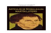 Martin Lutero - Articulos de Schmalkalda