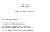 Java Recapitulare