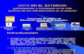 Voto en El Exterior Ramón Villalta en Presentación Salvadoreños en el  Exterior Sept 2003