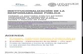 INSTITUCIONALIZACIÓN DE LA RESPONSABILIDAD PÚBLICA - Spanish