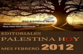Editoriales Palestina Hoy Febrero 2012