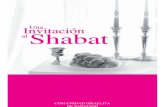 Una Invitación al Shabat